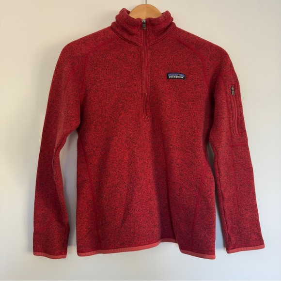 Patagonia Better Sweater 1/4 zip in Red Size: Small - Picture 1 of 5